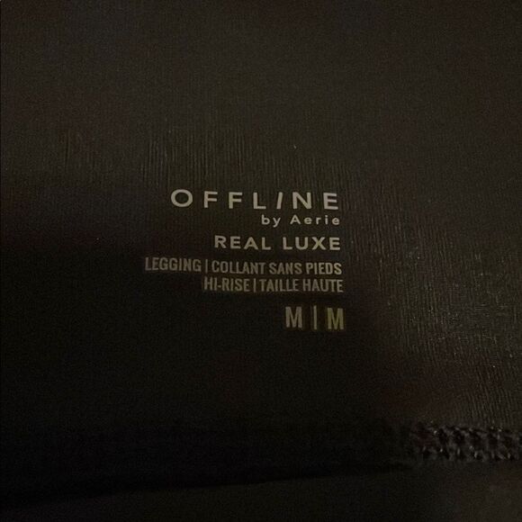 New With Tags OFFLINE By Aerie Real Luxe Faux Leather Legging size M - Picture 3 of 9